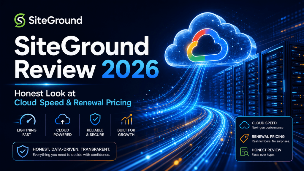 SiteGround Review 2026: GoogleCloud Speed, Al Studio & TheRenewal Math